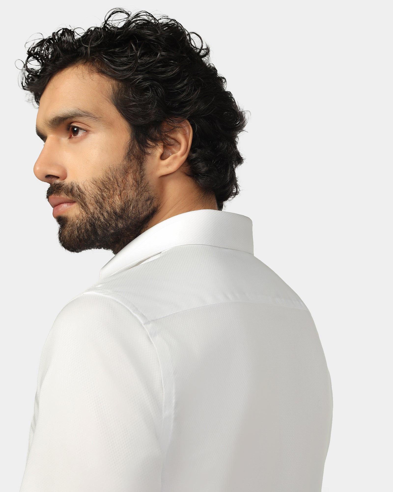 Super White Textured Shirt - Spectrum