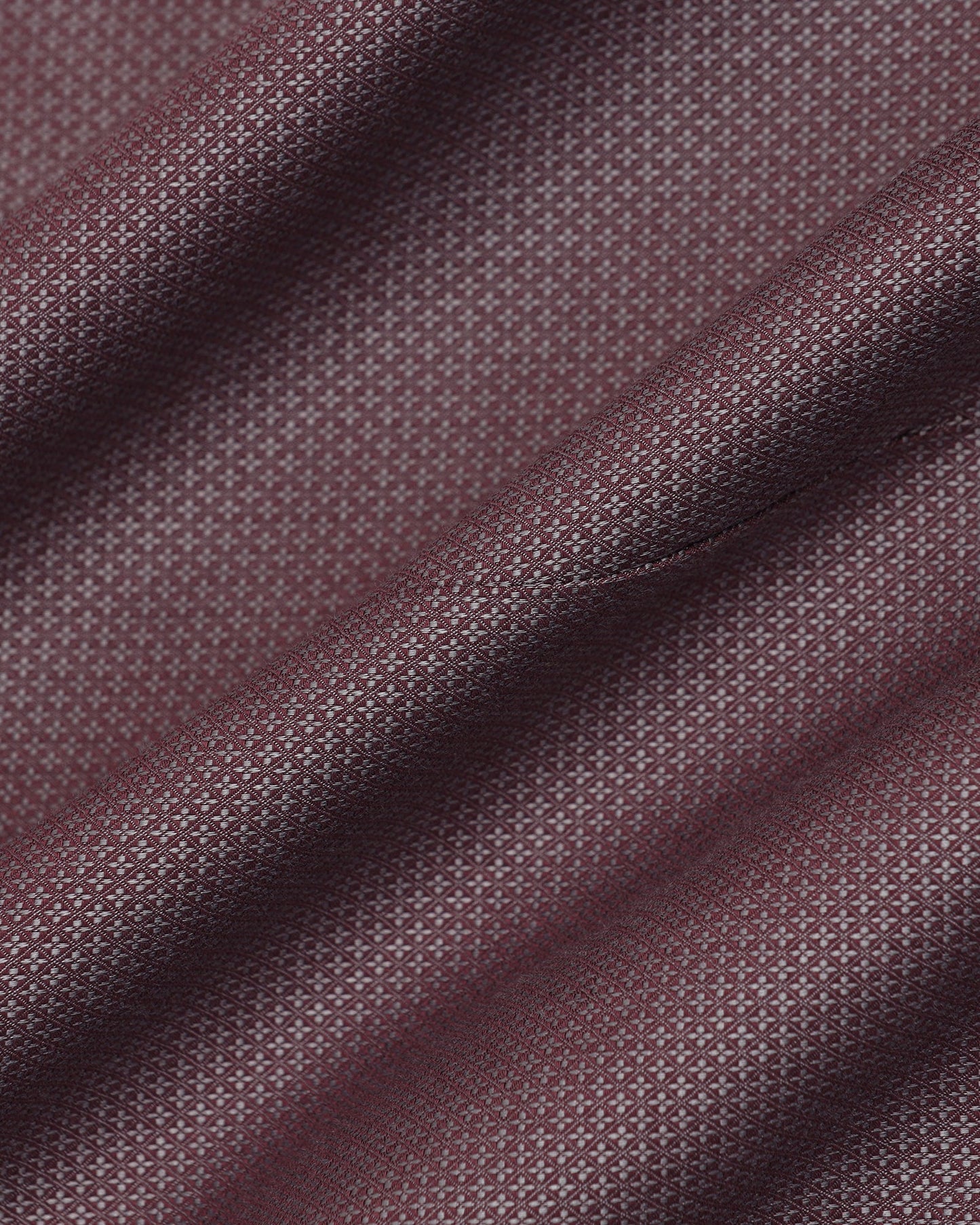Formal Plum Textured Shirt - Punch