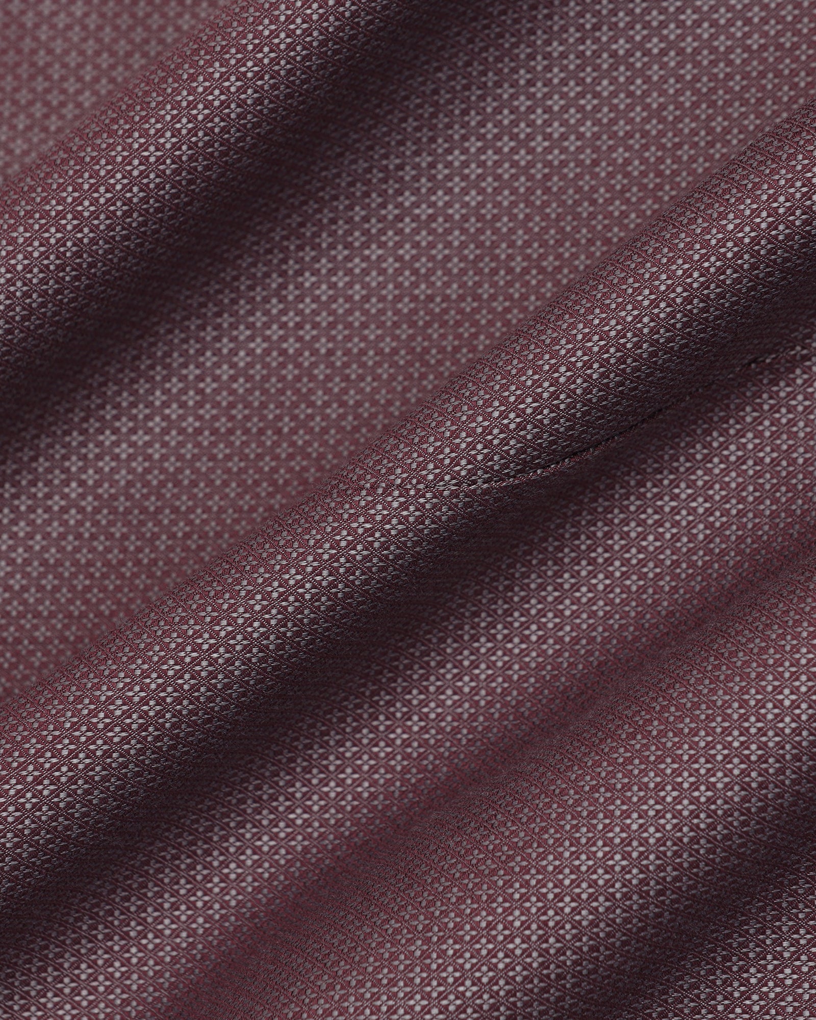 Formal Plum Textured Shirt - Punch