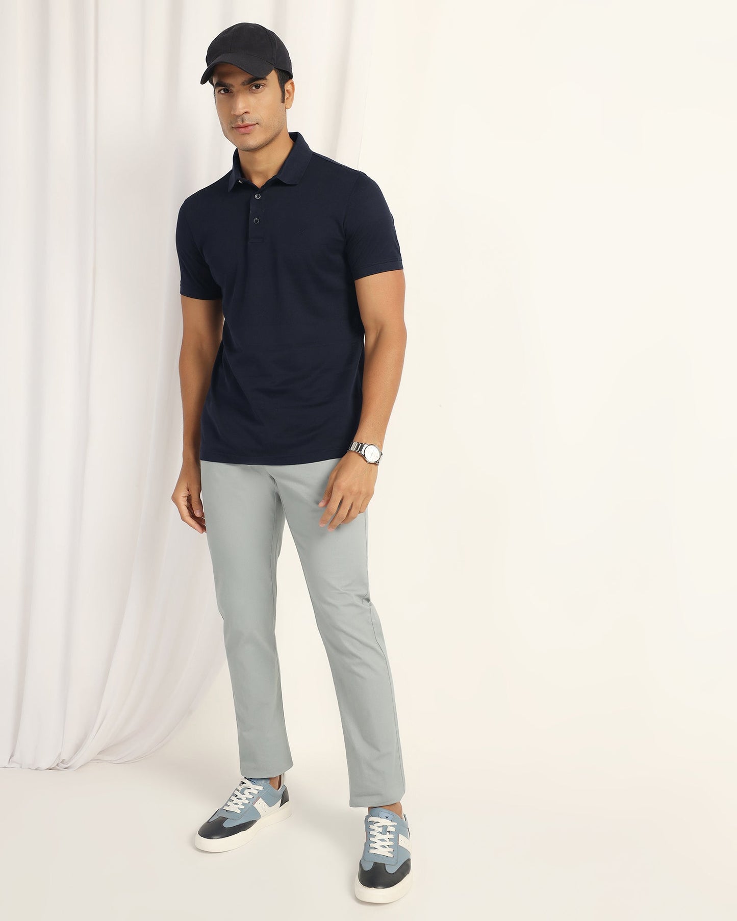 Polo Dark Navy Stripe T-Shirt - Zeta