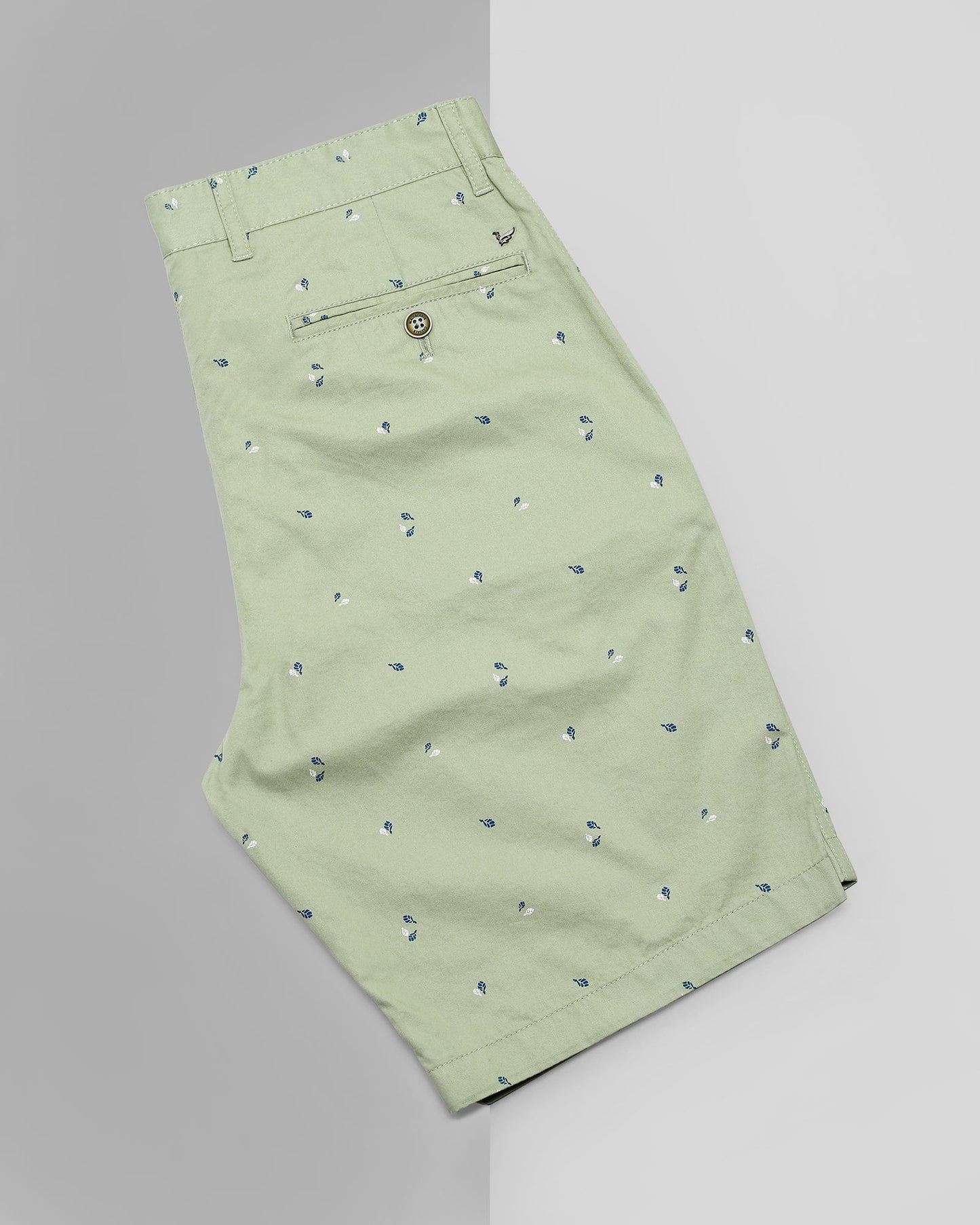 Printed Casual Shorts In Light Green (Lisa)