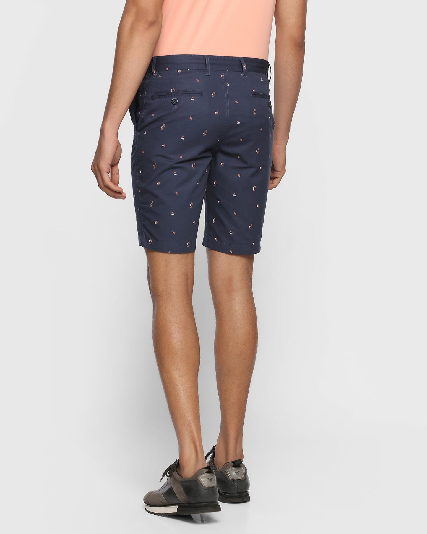 Printed Casual Shorts In Navy (Lisa)